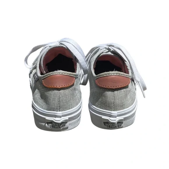 VANS Light Gray and White Casual Sneakers Size 6 - Picture 7 of 9